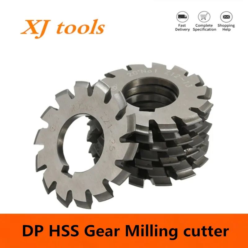 

8PCS NO.1-NO.8 DP24 DP22 DP20 DP18 DP16 DP14 DP12 DP10 DP8 Modulus PA14.5 Degrees HSS Gear Milling Cutter Gear Cutting Tools