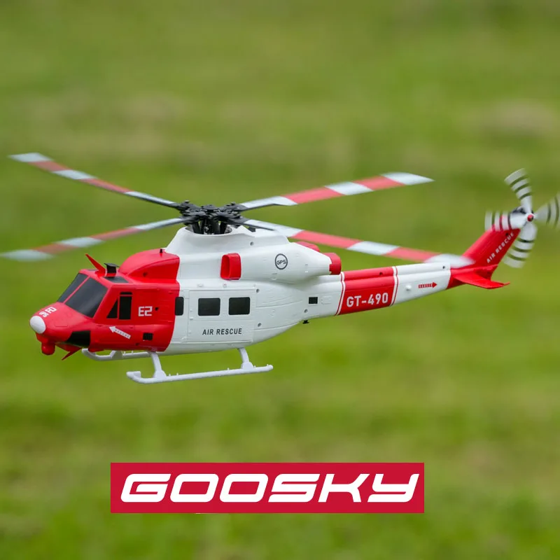 

Новинка 2025, вертолет Goosky с дистанционным управлением E2, GPS, интеллектуальный дрон, как настоящая машина, модель UH-1y, дрон, подарок, радиоуправляемые игрушки