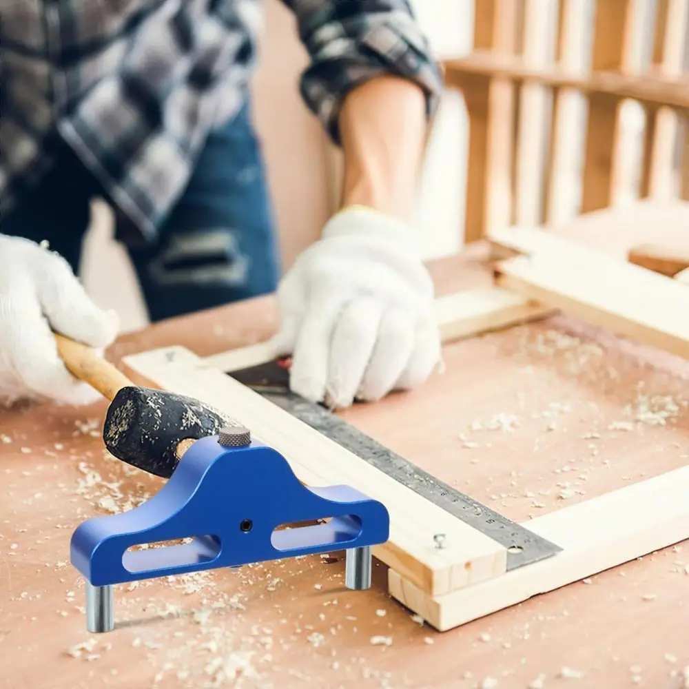 アルミニウム合金センターファインダー高精度正確なスケールアライメントセンターファインダー使いやすい青赤色センタースクライバー