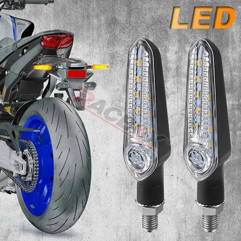 For Yamaha YZF R6 R1 R3 R7 R9 R15 MT07 MT09 T7 TRAC Motorcycle LED Indicator Turn Signal Light Brake Lamp 10mm Universal Flasher
