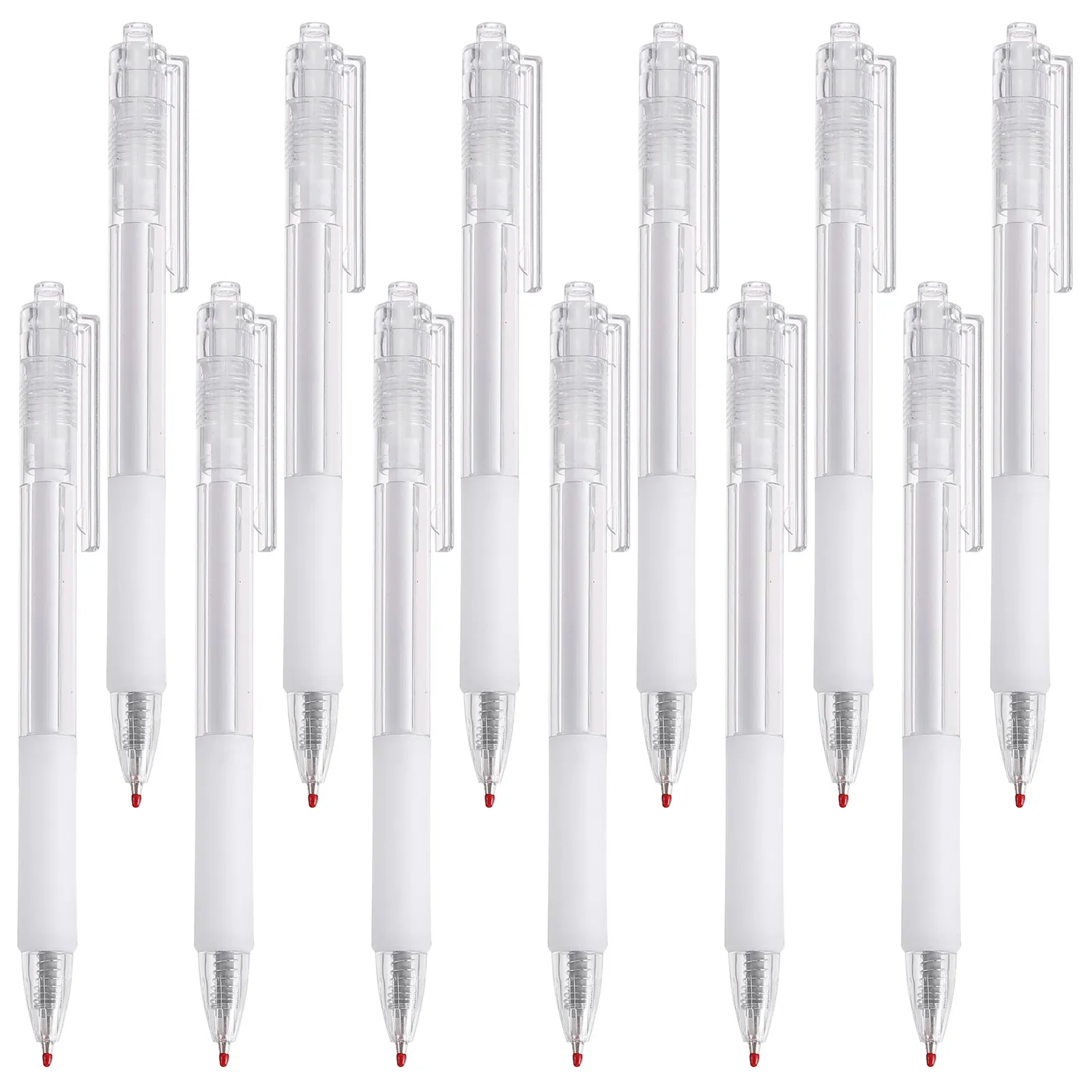 12-canetas-gel-neutras-05mm-com-clique-para-escrita-material-escolar-e-de-escritorio-tinta-preta-canetas-de-assinatura
