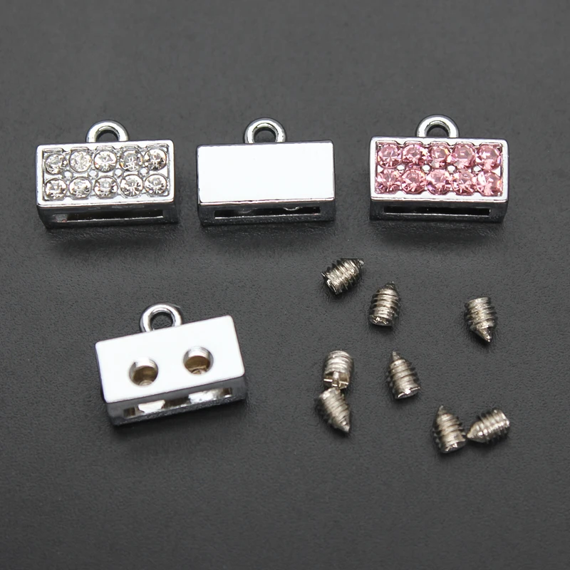 10pcs/Lot 8mm Connector Charms For Bracelet Making Women Jewelry DIY Accessories Keychain Phone Strips Children Gift