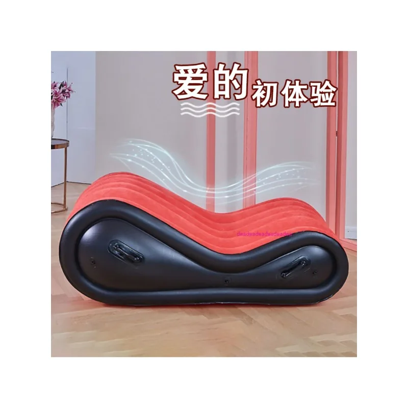 Outdoor lazy inflatable sofa, air bed Household lazy single cushion sofa bed folding chair, inflatable bed