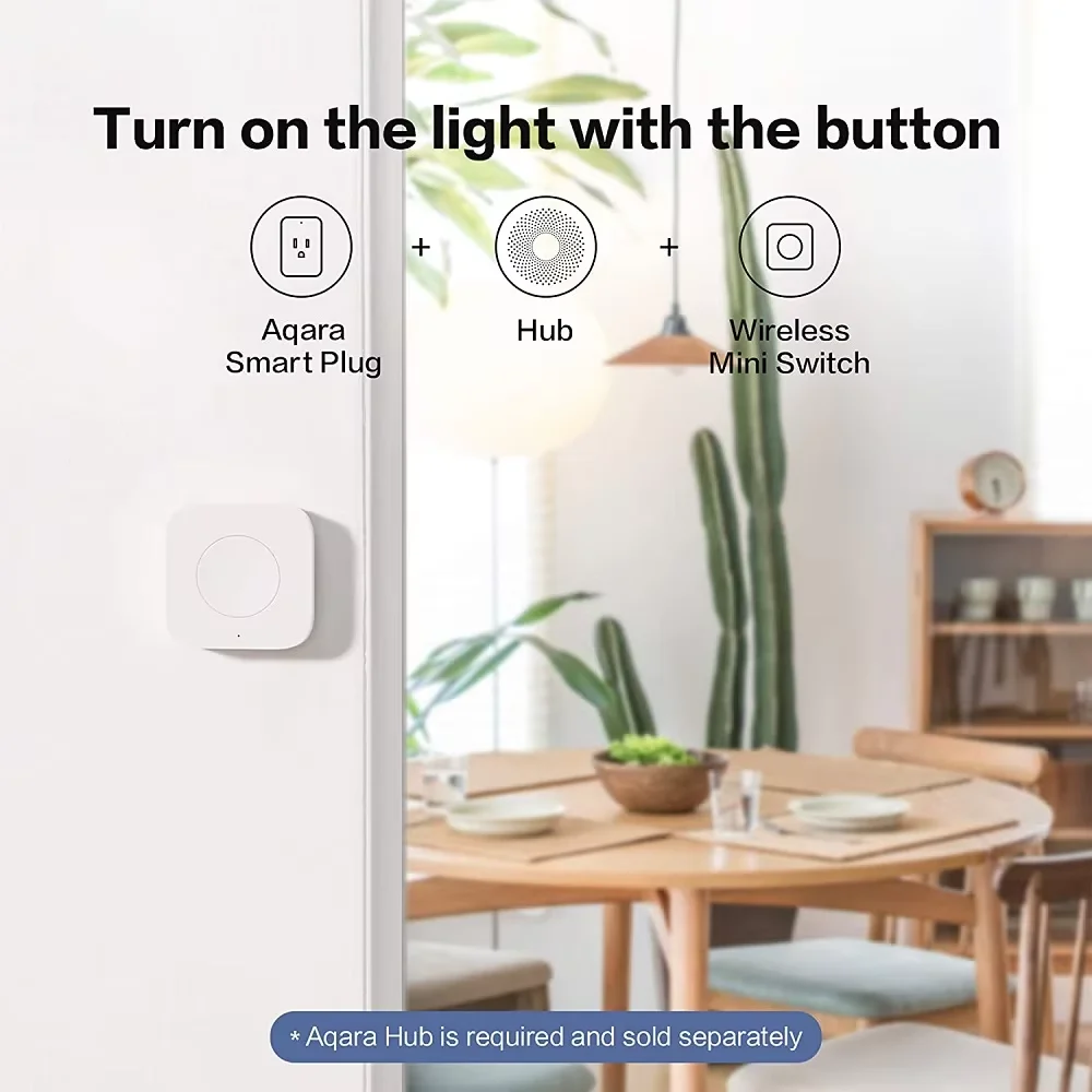 Aqara Smart Wireless Mini Switch Zigbee One Key Control Button for Homekit Xiaomi Mihome Smart Home Security