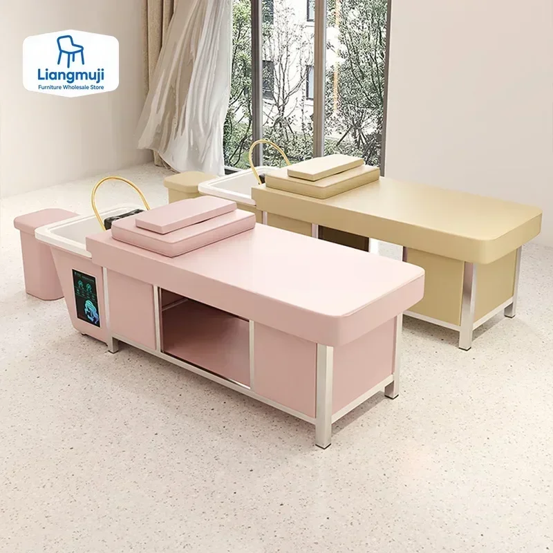 

Head Spa Hair Washing Shampoo Bed Sink Basin Water Circulation Head Steamer Treatment Shampoo Backwash Bed Chair Massage