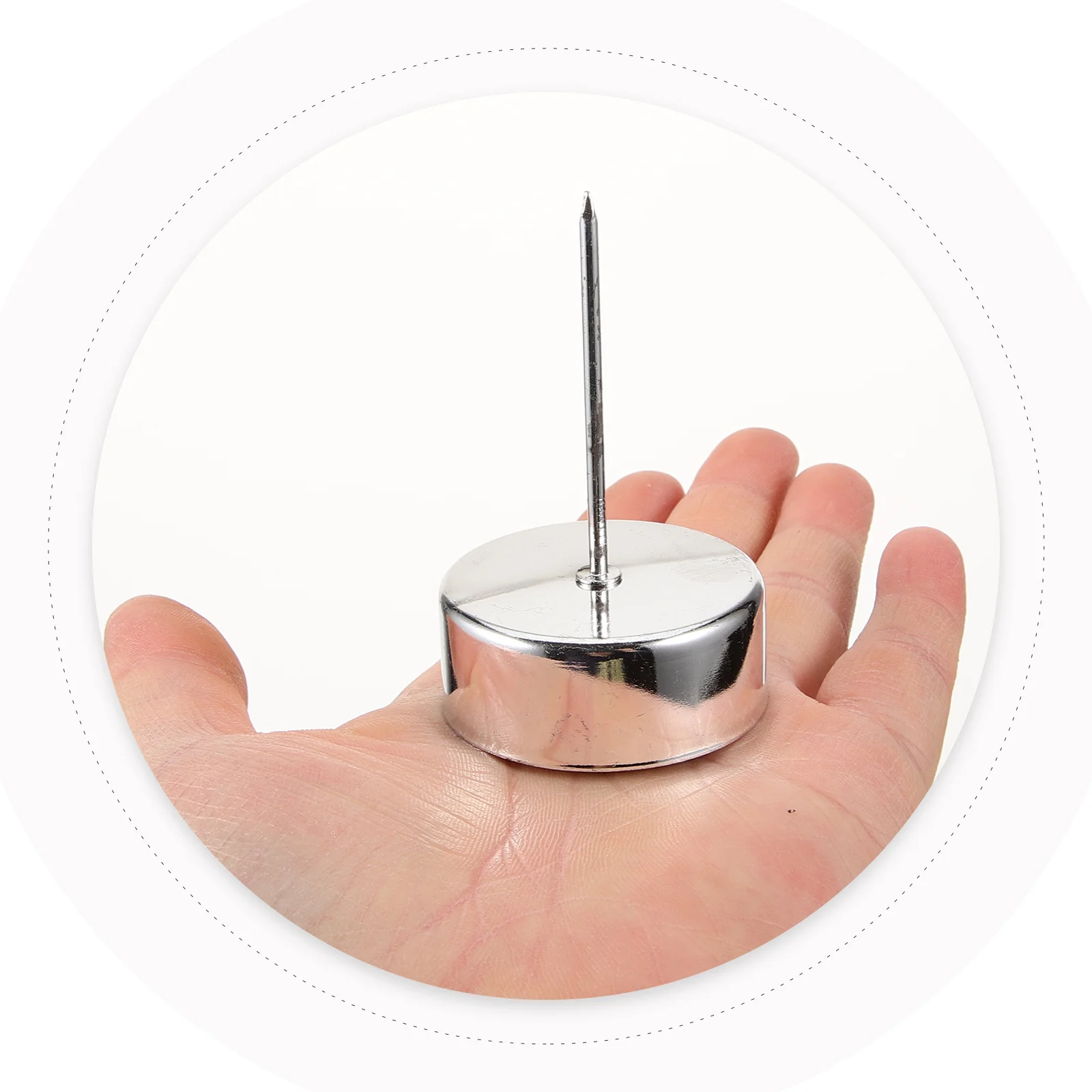 

6Pcs Iron Cup with Spike Strong Metal Holder for Christmas Tree Decoration Party Favors Taper Candles Home Holiday Decor