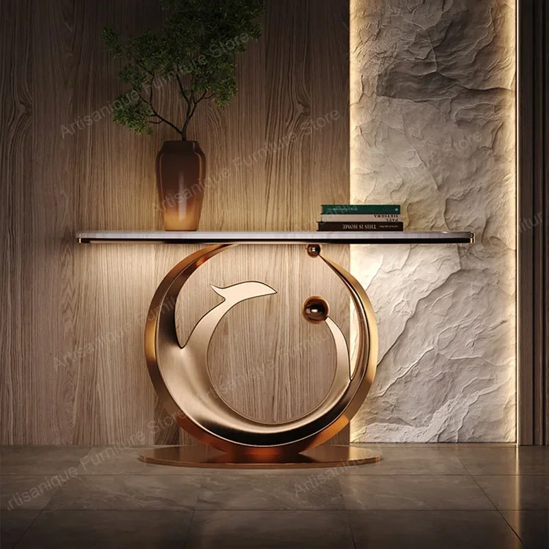 # Decorative Nordic Console Table Multifunctional Home Entryway Table Space Saving Creative Mesa Entrada Living Room Furniture