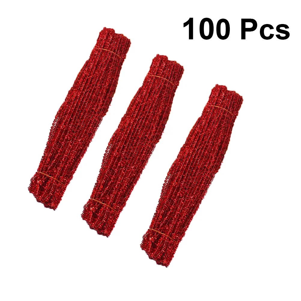 

300Pcs Glitter Twisted Sticks Bendable Bars DIY Craft Tools for Creativity Imagination Development Christmas Decoration