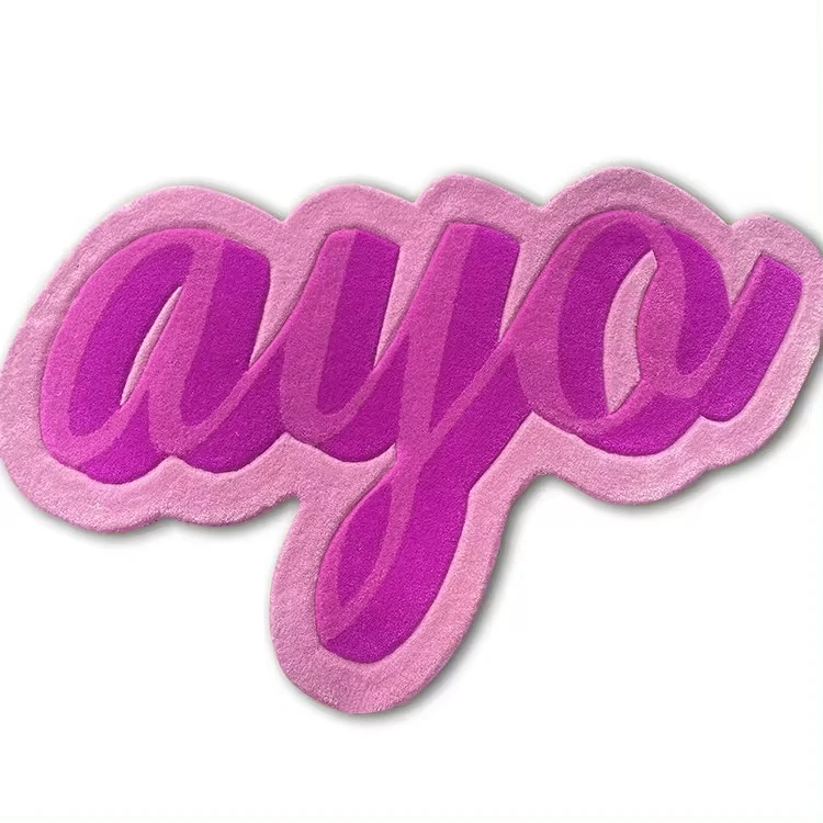 Tapete de seda de lã dourada cinza, sala de estar, quarto, logotipo personalizado