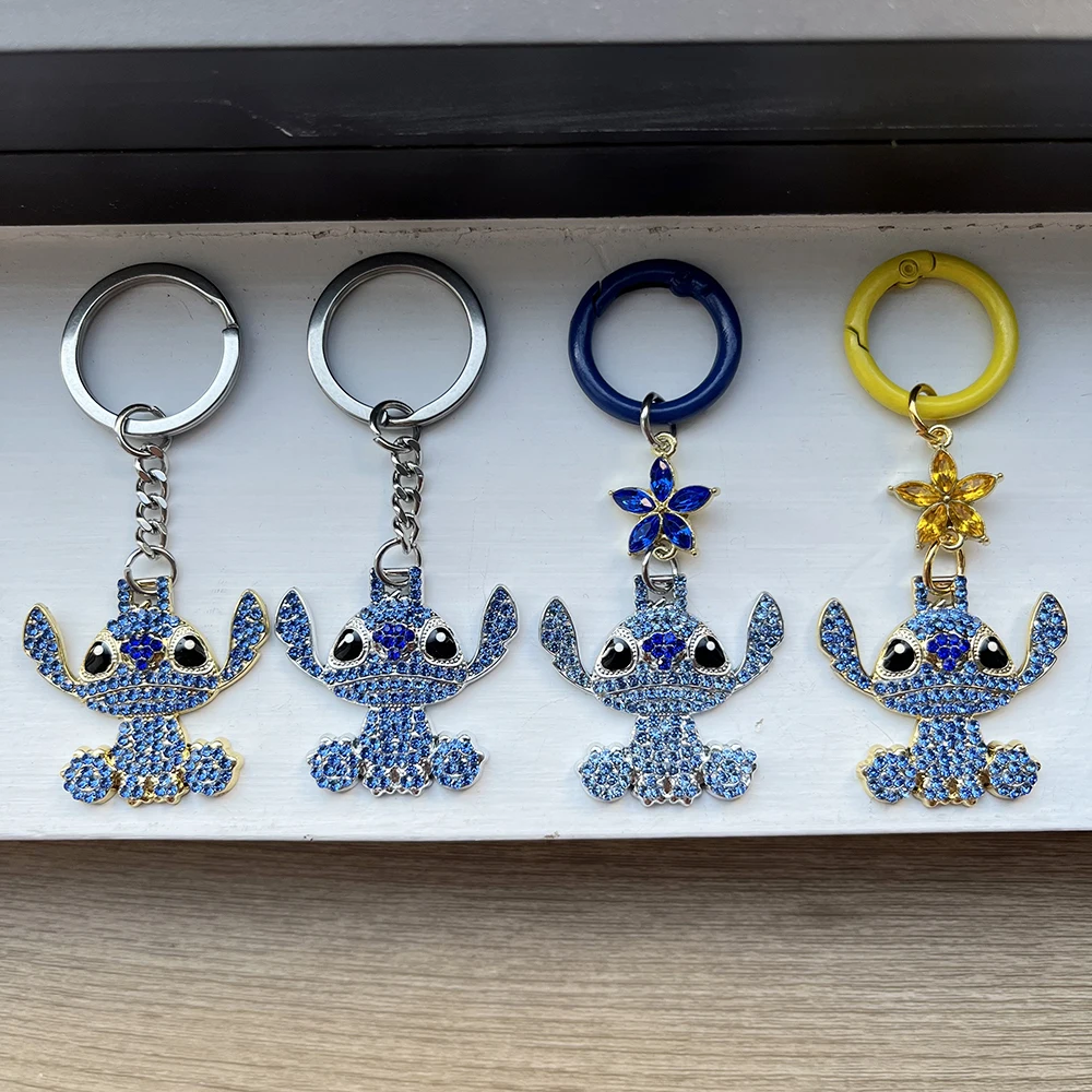 ديزني ليلو وستيتش الهيب هوب Kawaii غرزة المفاتيح مع كامل الراين قلادة سحر الأزياء والمجوهرات أنيمي هدية