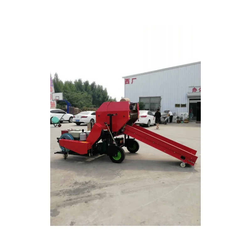Automatic Horizontal Forage hay Chaff Straw Grass Silage Baling Wrapping Press Packing Machine