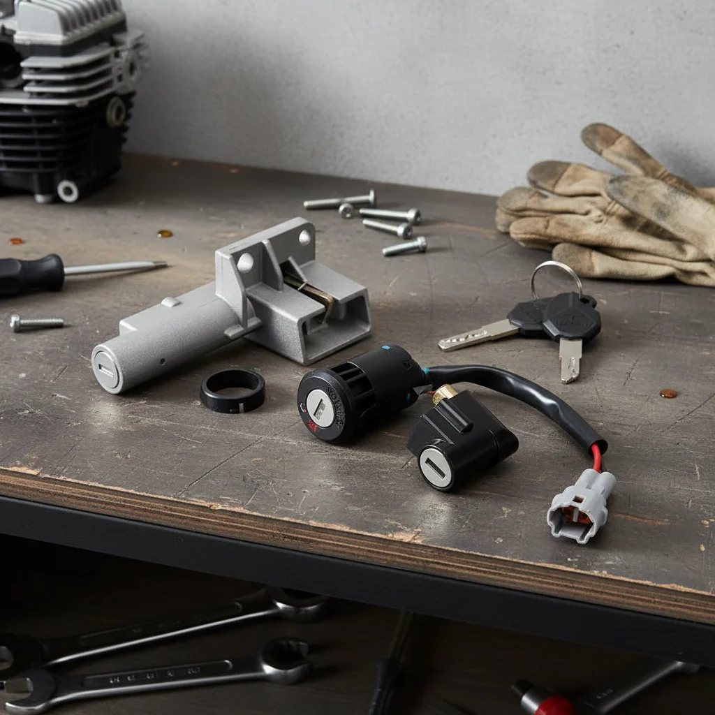 

Electric Bicycle Ignition Switch Lock Set For FOR TALARIA X3 MX3 MX4 MX5 Aluminum Switch Lock With Key Cycling Parts