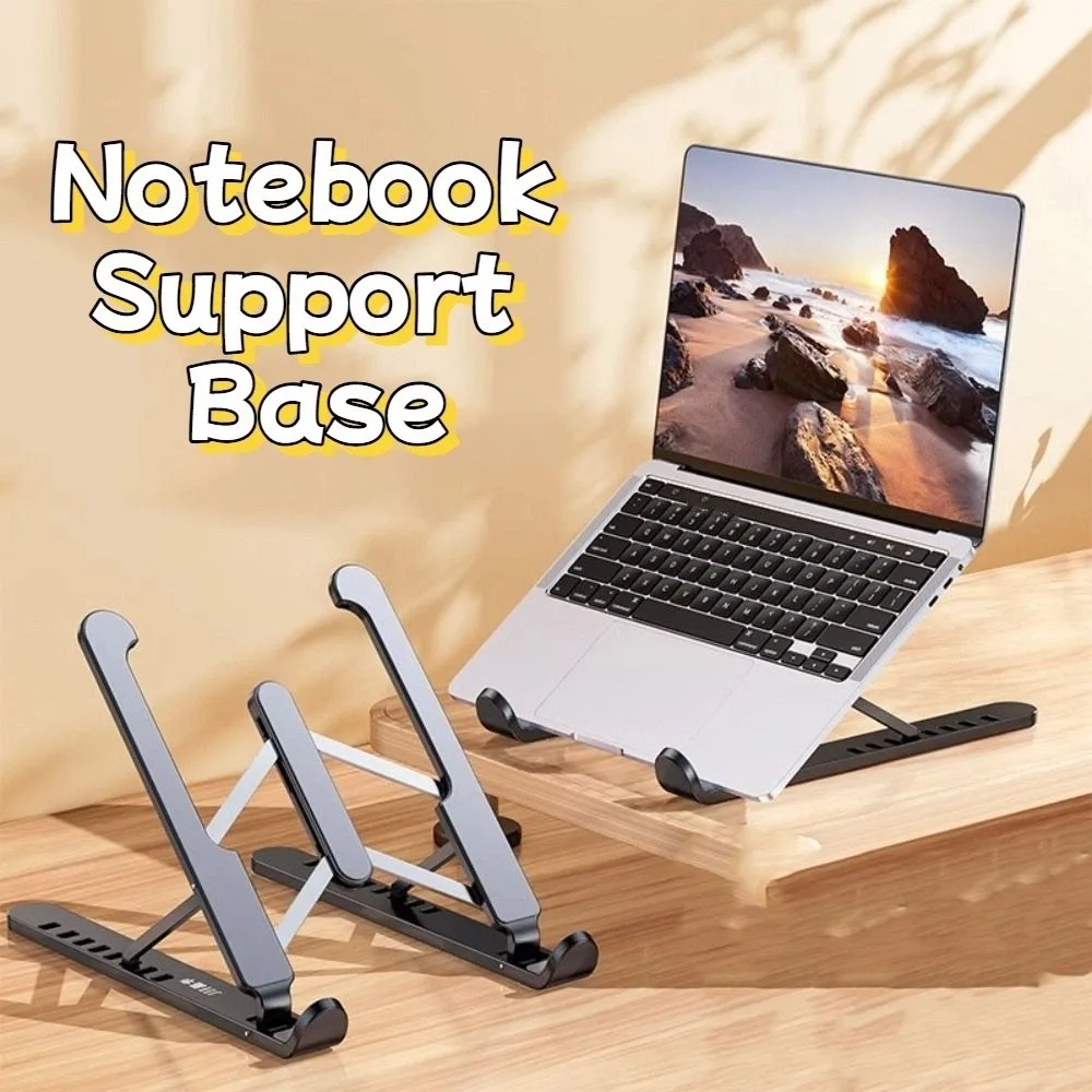 

ABS Laptop Holder Stand Aluminum Alloy Foldable Notebook Support Base Lifting Cooling Holder Lifting Foldable Laptop Stand
