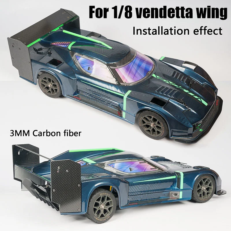 

Carbon Fiber Tail Wing Model for 1/8 ARRMA VENDETTA Model RC Truck Car