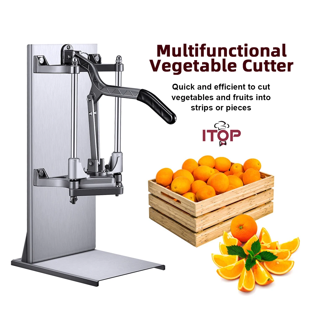 ITOP Multifunctional Fruit Vegetable Cutter Potato Cutter With 4 Blades Various Cutting Shapes Meet Commercial Restaurant needs