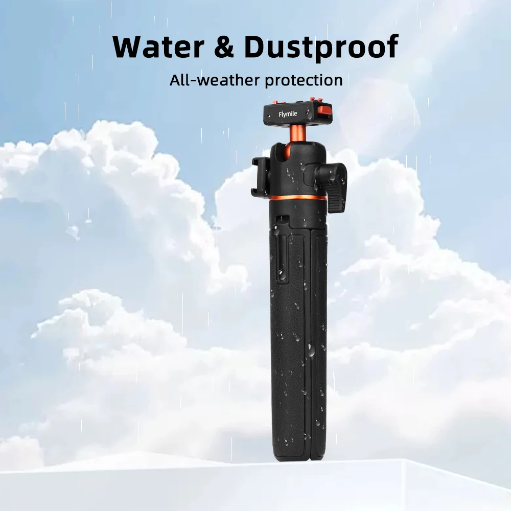 Flymile Stativ für Insta360 X6/X5/Ace Pro 2 Kamera, Verstellbares Stativ, Selfie-Stick mit Schnellverschluss-Adapter-Zubehör – Detail 8