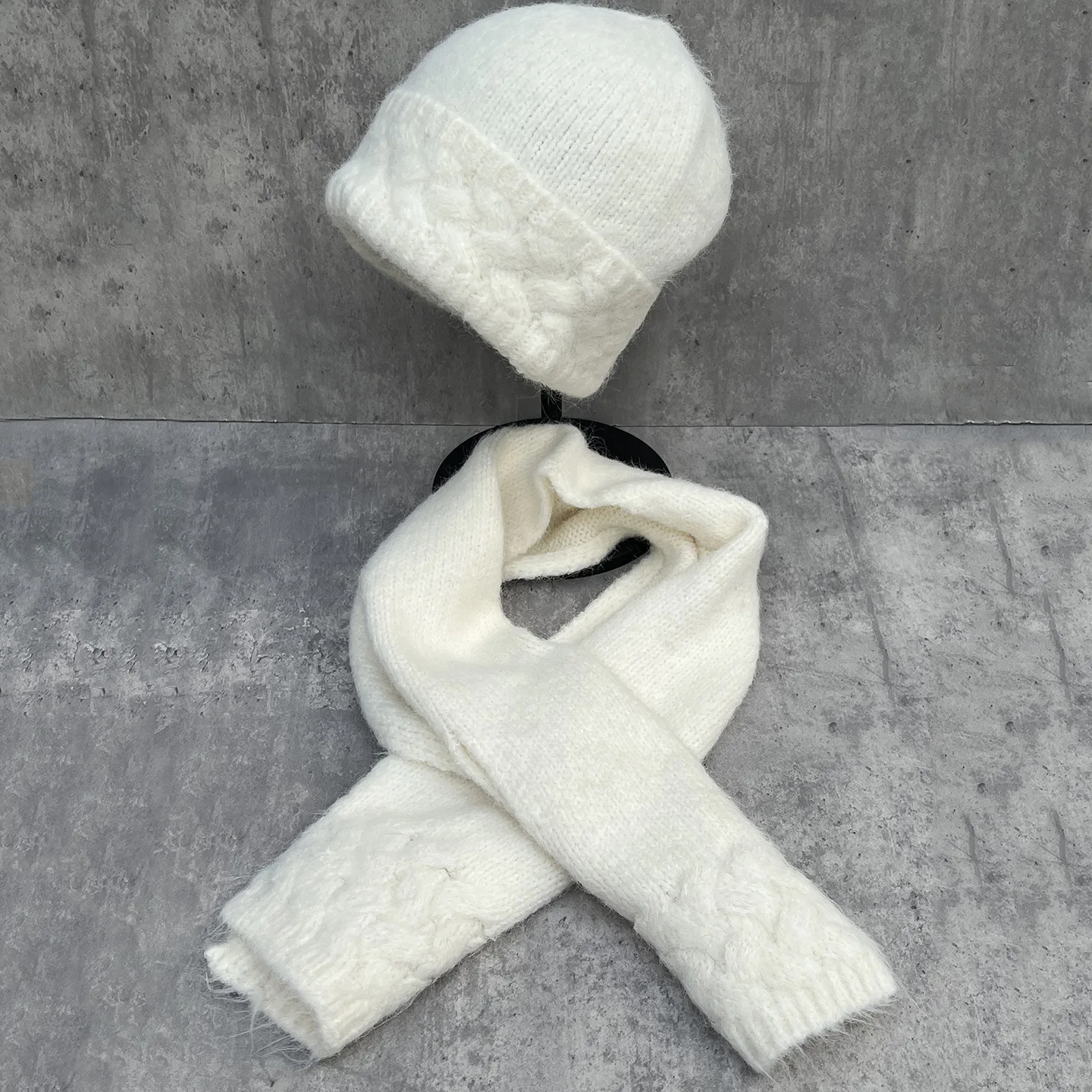 2026-new-women-winter-knitted-hat-scarf-2-pcs-set-warm-ear-protection-outdoor-beanie-cap-warm-neck-collar-beanies-hats-female