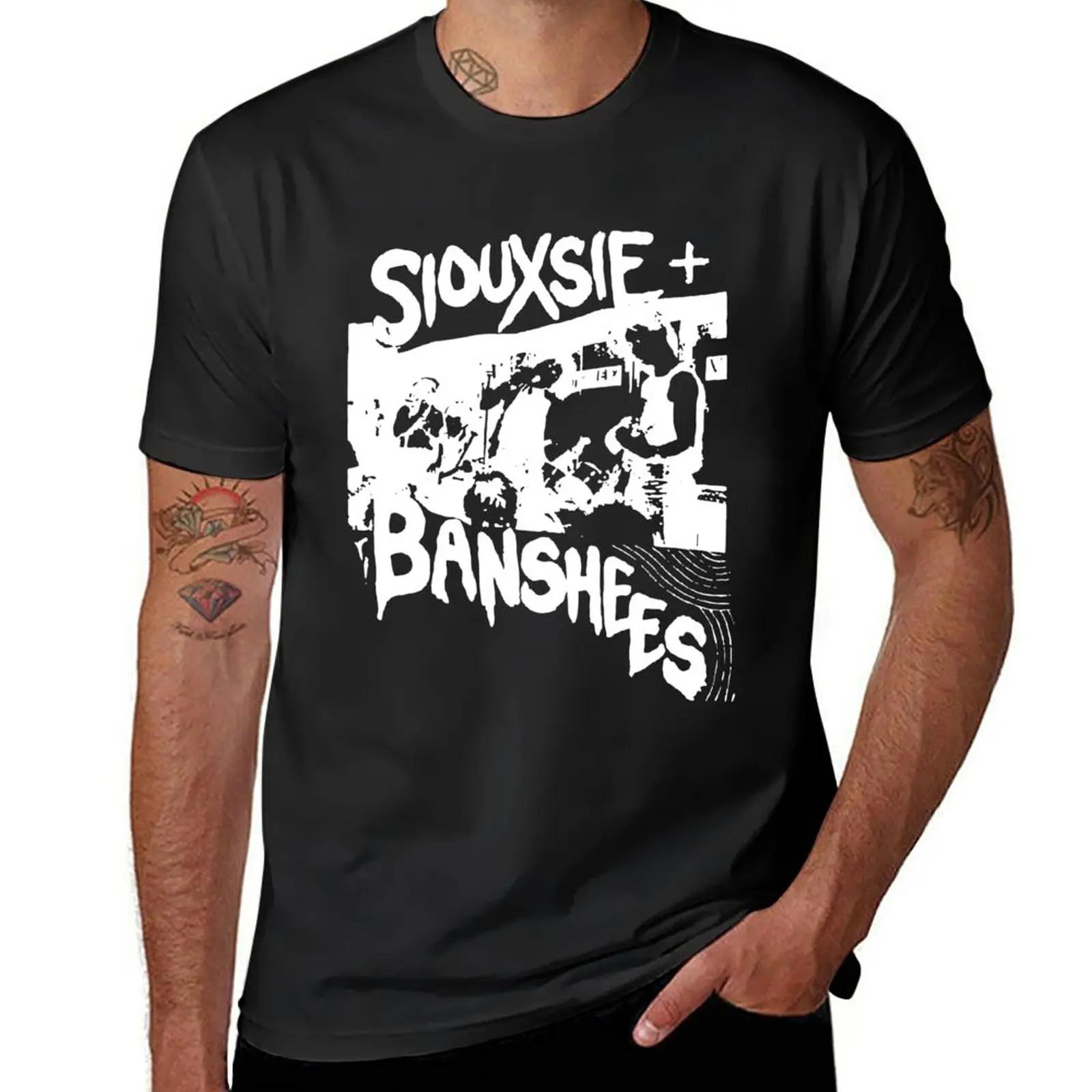 New The show siouxsie members and the banshees art T-Shirt oversized t shirts blank t shirts plus size t shirts T-shirt men