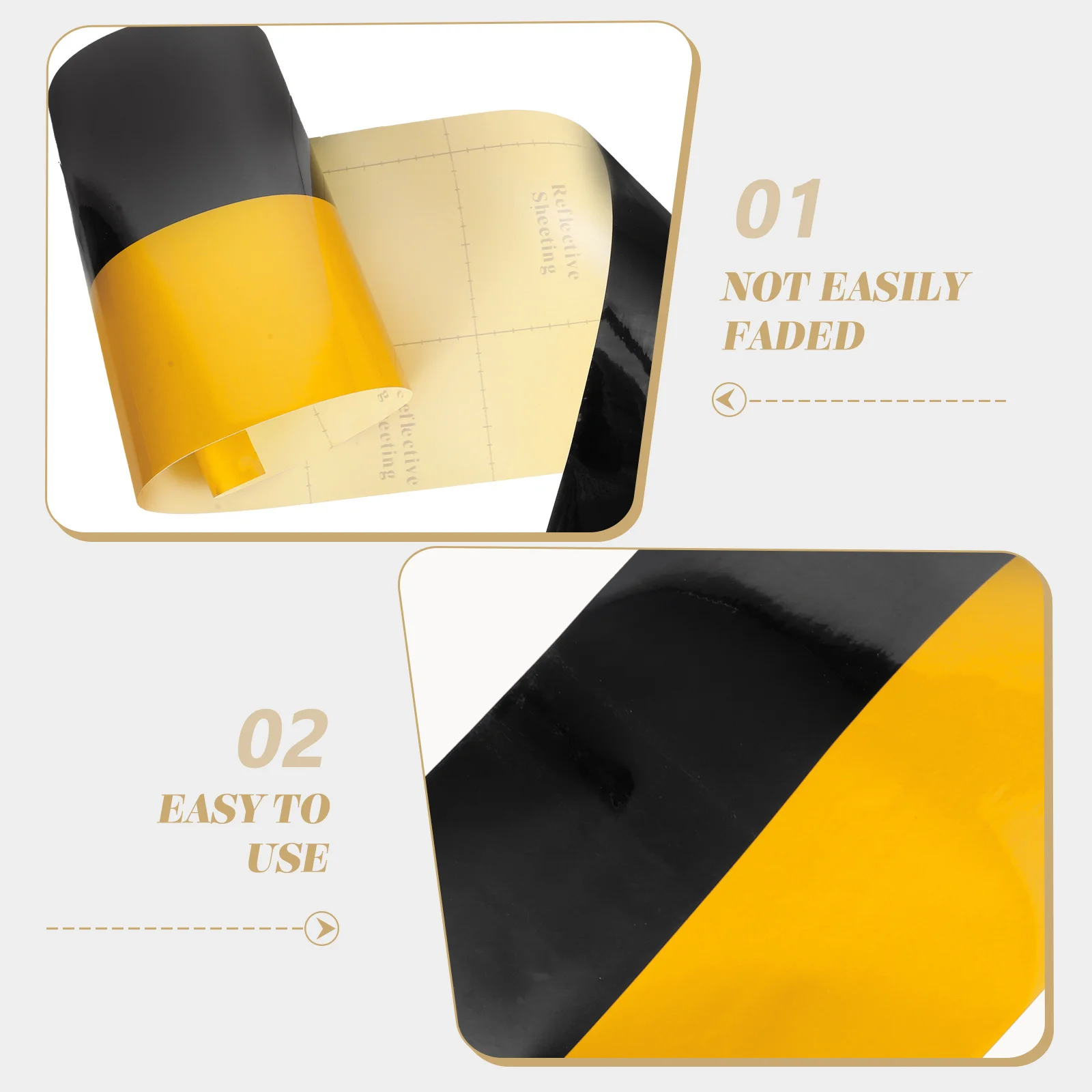 

1 Roll Reflective Tape Outdoor Night Safety Warning Strip For Driveway Post Trailer Truck Reflective Adhesive Tape