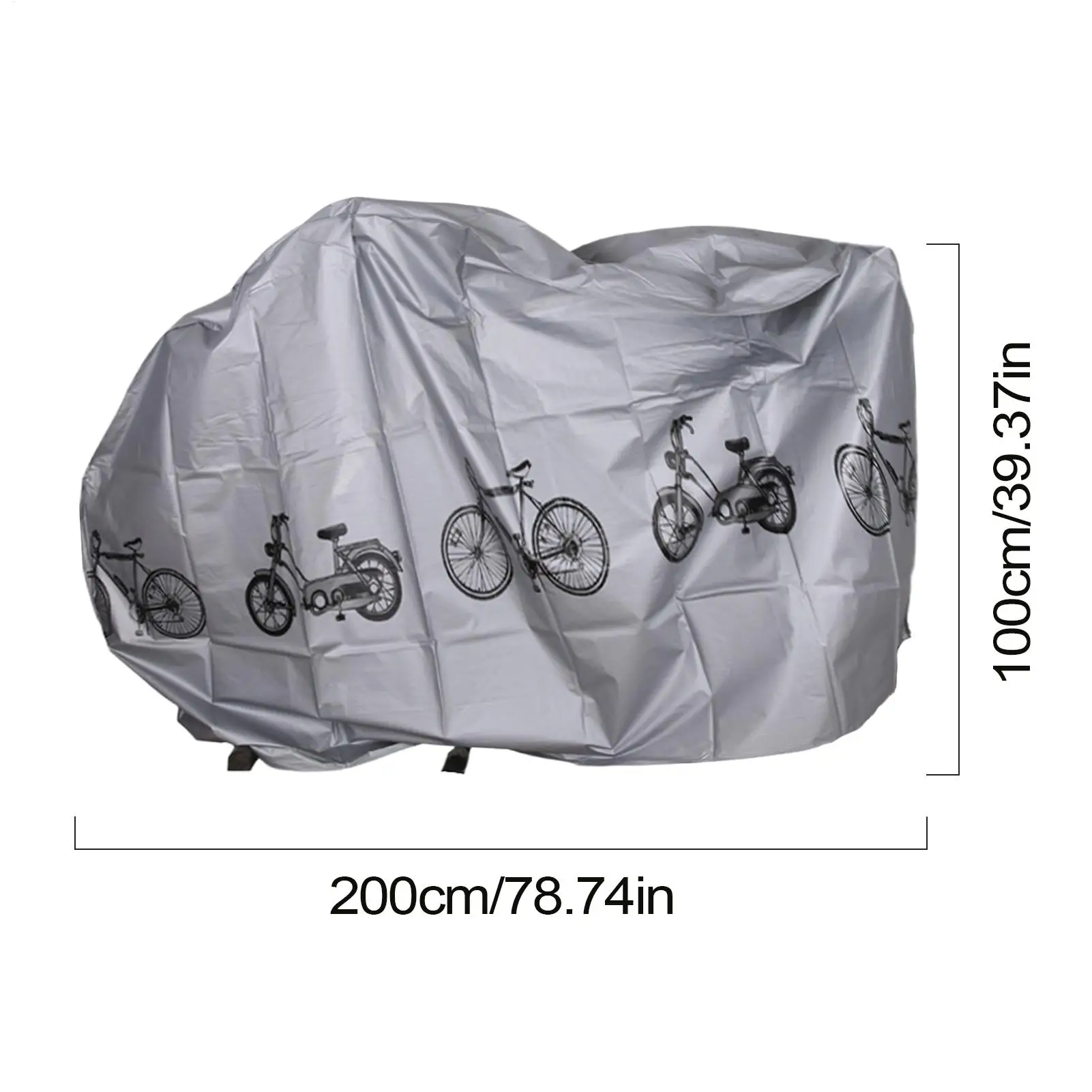 Weatherproof Waterproof Bicycle Tarp, Dustproof Outdoor Protective Cover, All Weather Shield for Mountain Bike, Road Bike view 6