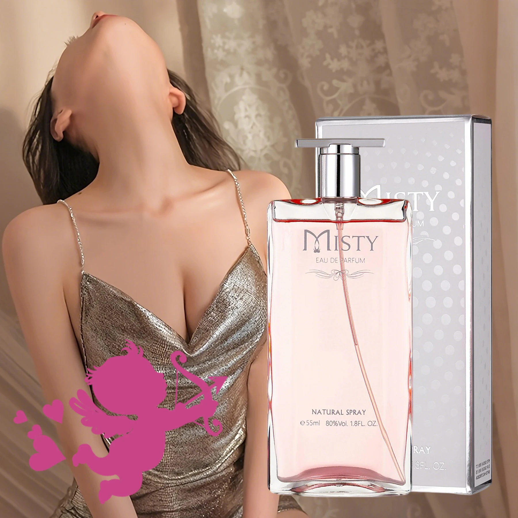 

55ML/1.8oz Spray Perfume with Floral, Sandalwood & Vanilla Scents, Long-Lasting, Pheromones Perfume for Women, Perfect Gift Item