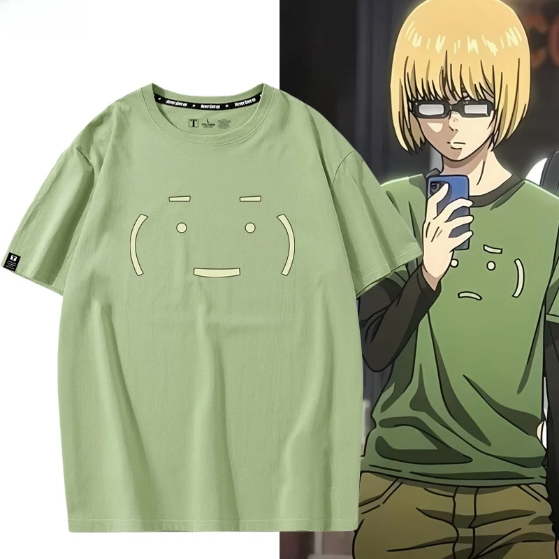 アタ・オン・タイタン-アニメ-オルト・スヴェ-tシャツ-コットン-ピュア-m-モデル-アーノルド-tシャツ-高校生アップ-ミン-カジュアル-夏服
