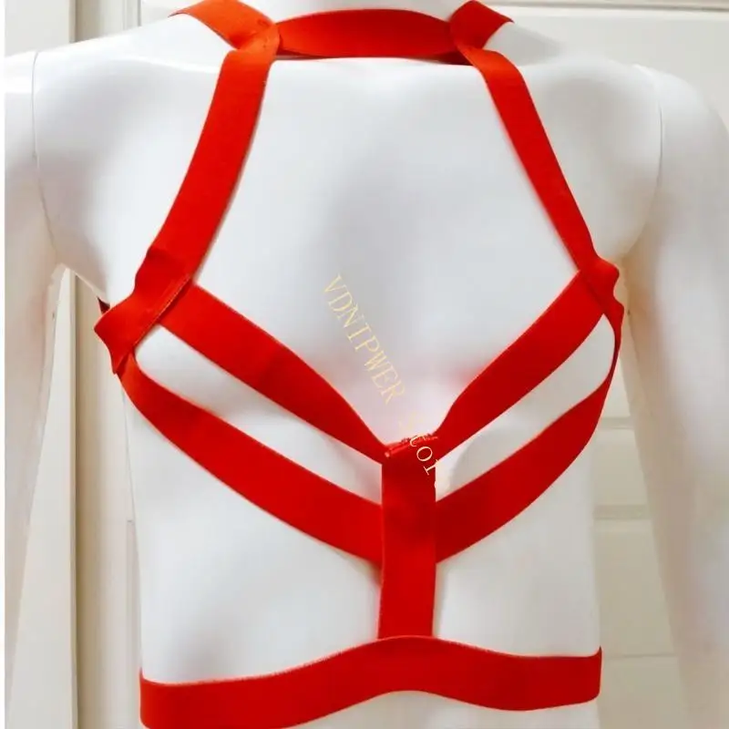 Cinto arnês punk peito para homens góticos cintos ombro góticos músculos protetores vestidos cinto acessórios festa