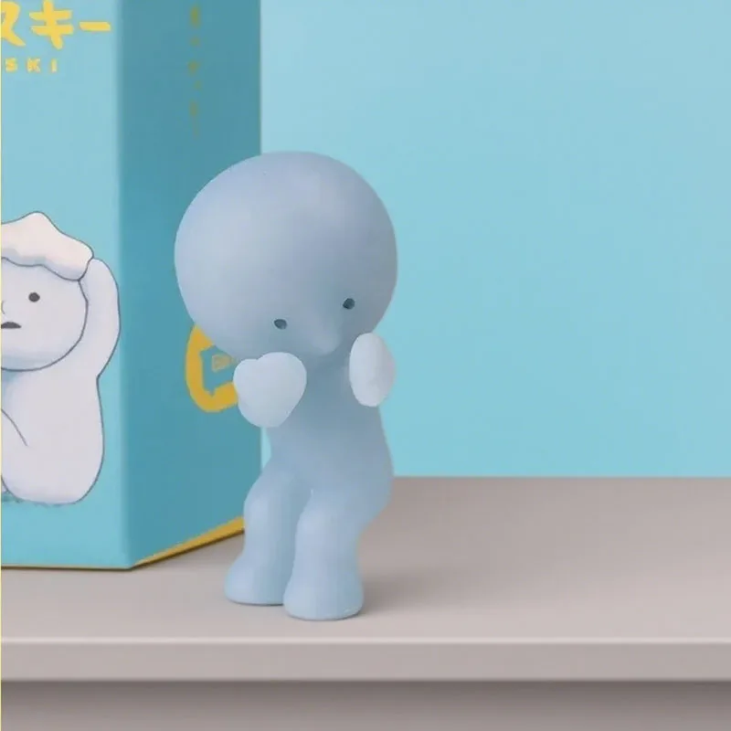 New-Hot Smiski Bath Serie Mistero Carino Glow In The Dark Green Doll Action Figures Cartoon Desktop Blind Box Modello Regalo Bambola Giocattoli