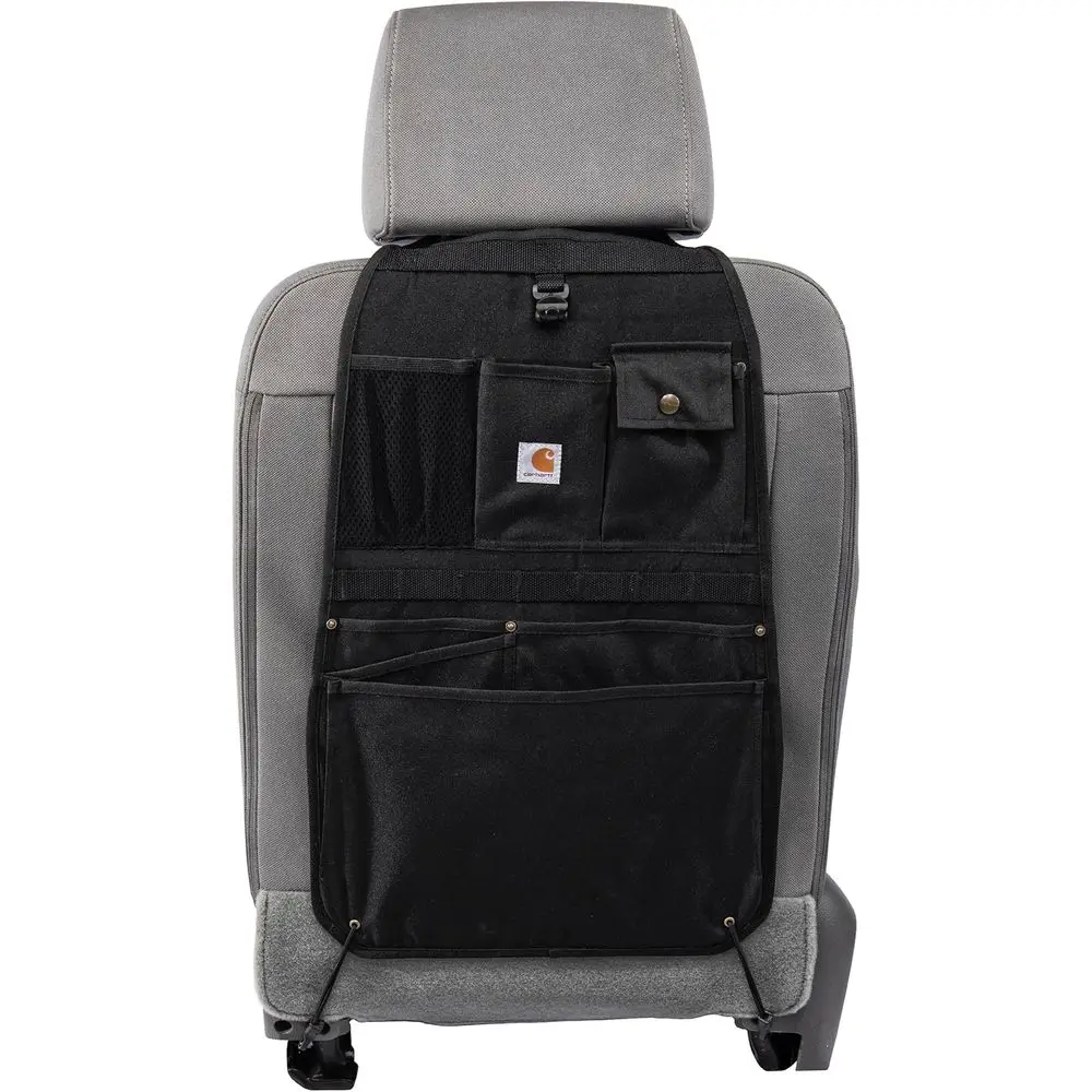 

Universal Nylon Duck Automotive Seat Back Organizer, Organization for Work and Kids, Black