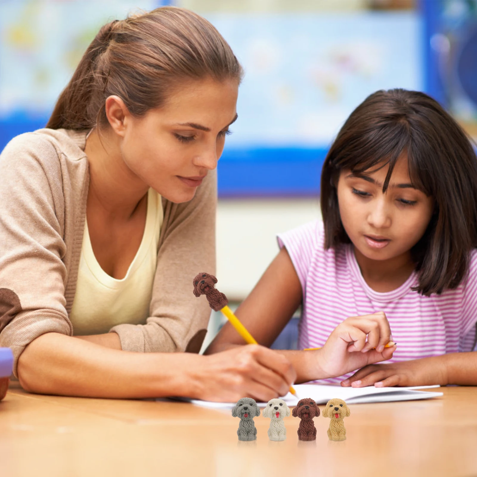 

36Pcs Mini Puppy Erasers Animal Rubber Erasers Kids Classroom Party Favors Bulk School Supplies Party Favors Student Prizes