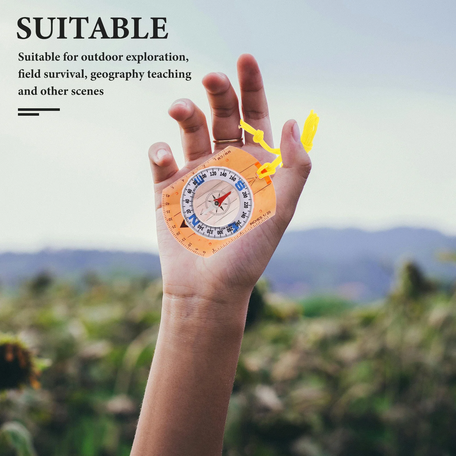 

Luminous North Pointer Survival Compass Portable High Precision Camping Hiking Outdoor Map Multi-Function Pocket Orienteering