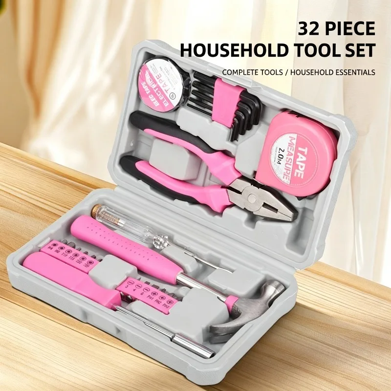 

Multifunctional Home Tool Set All in One Combination Tool Box for Household & Car Repair