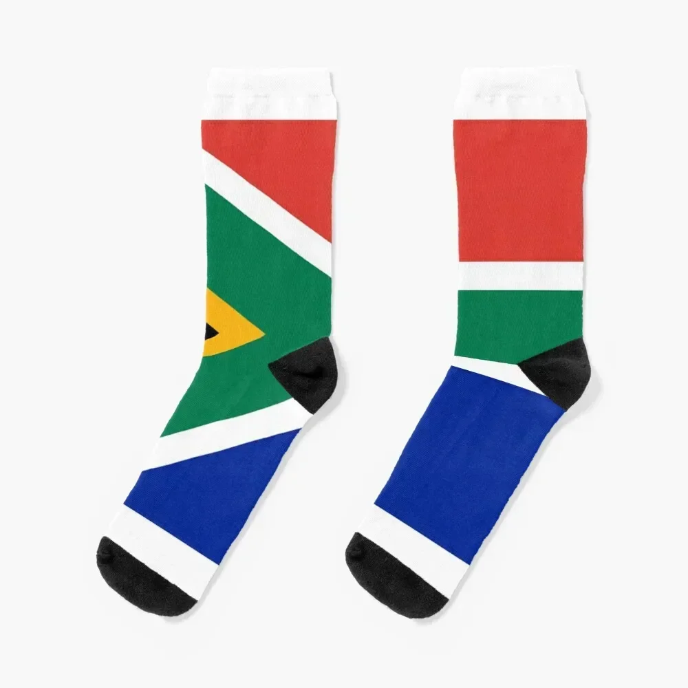

South Africa Flag Socks Thermal man winter man hiking professional running Socks Ladies Men's