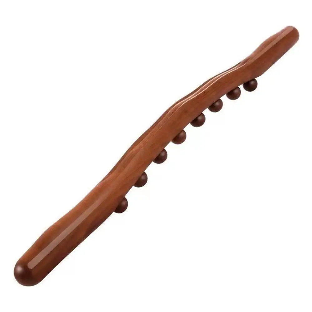 

Universal Handheld Massage Stick Wood Muscle Relaxing Scraping Stick Dredging Meridians Relieve Stress Relax Therapy Tool Men