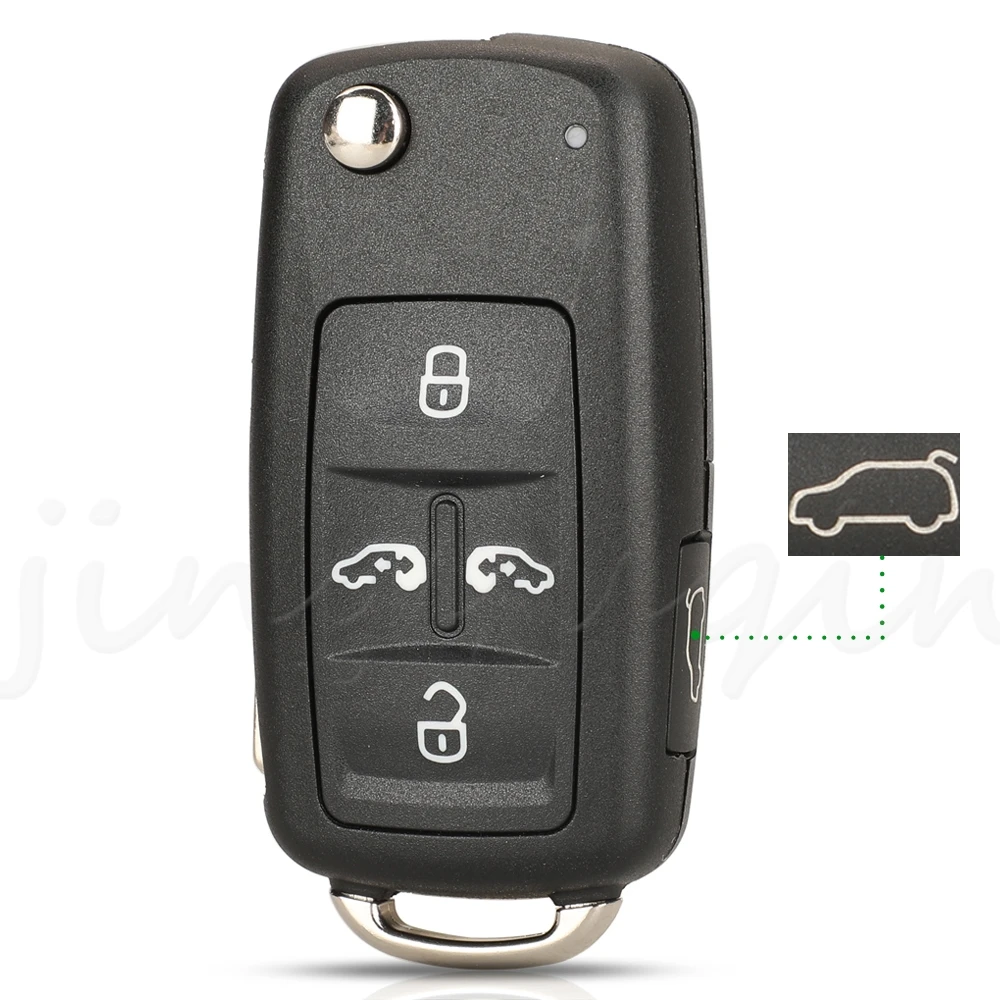 Jingyuqin 315/433MHZ ID48 Chip Chiave A Distanza Per Volkswagen Sharan Multivan Caravelle 5K0837202AD/7N0837202K/AE/F HU66 Lama