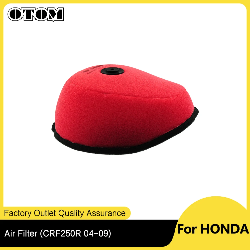 Motorcycle Air Filter For HONDA CRF250R CRF250X CRF450R CRF450X Dual Foam Layer Sponge Cleaner Cover 17213-KRN-850 17213-MEB-770