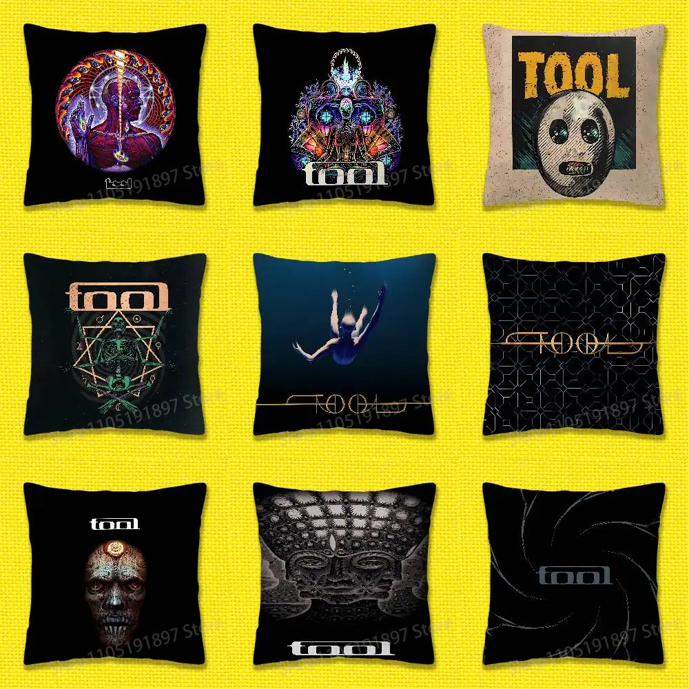 

Music T-Tool Band Rock Throw Pillow Case For 50x50cm 30x30cm 55x55cm 45x45cm 40x40cm Square Bed Pillowcase Cover