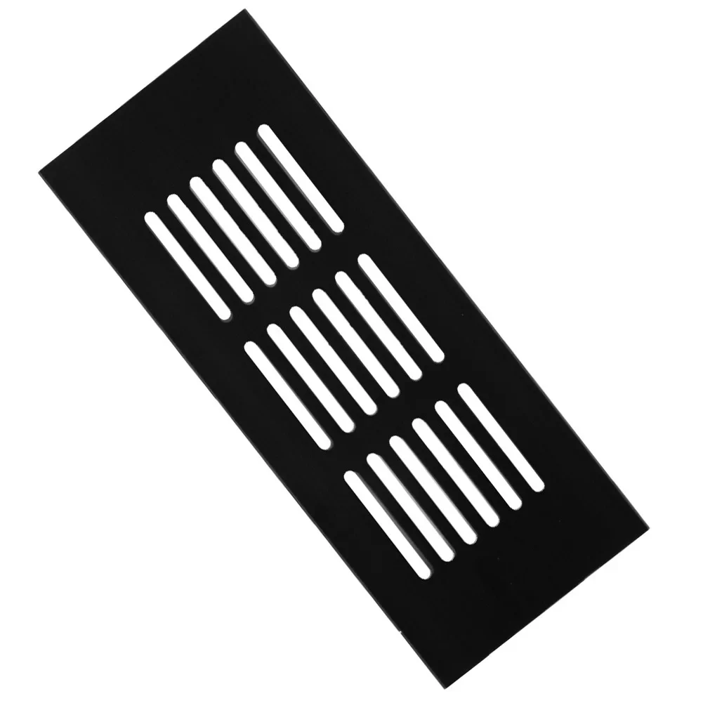 Rejilla de ventilación Rectangular de aluminio para armario, cubierta de estufa de gas, Agujero transpirable, 60mm