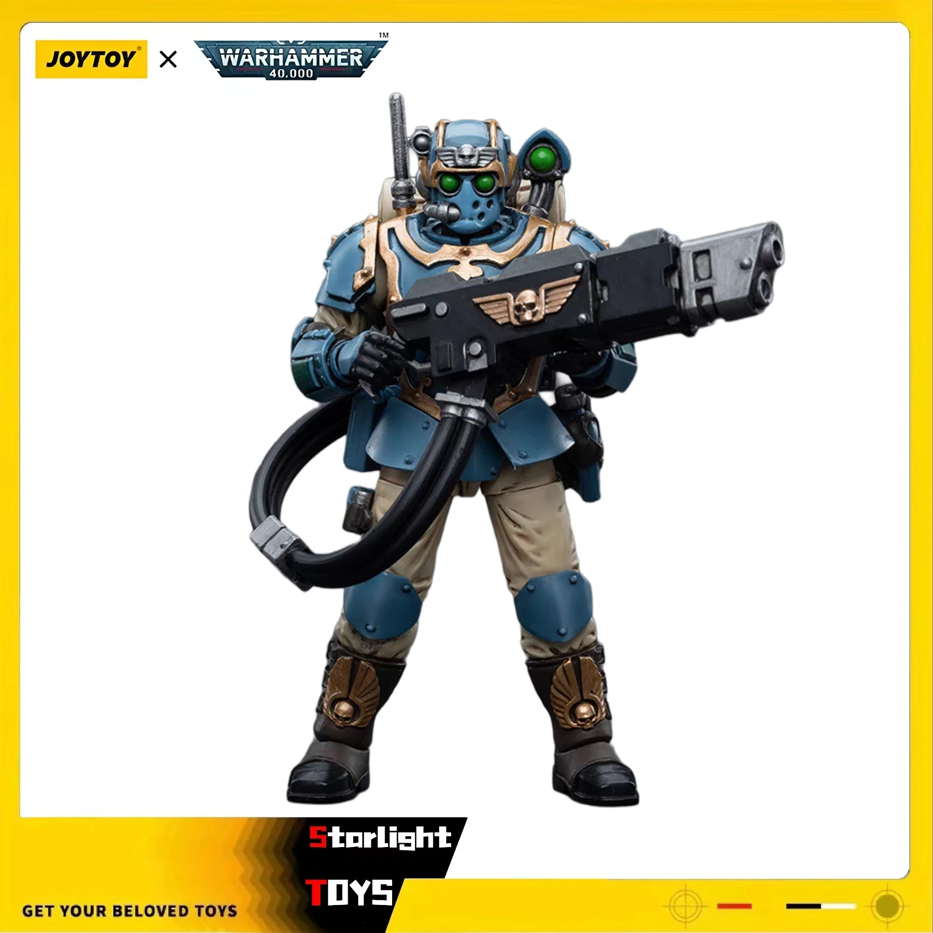 

JOYTOY 1/18 Action Figure Warhammer 40K Astra Militarum Tempestus Scions Squad 55th Kappic EaglesHot-shot Volley Gunner Model
