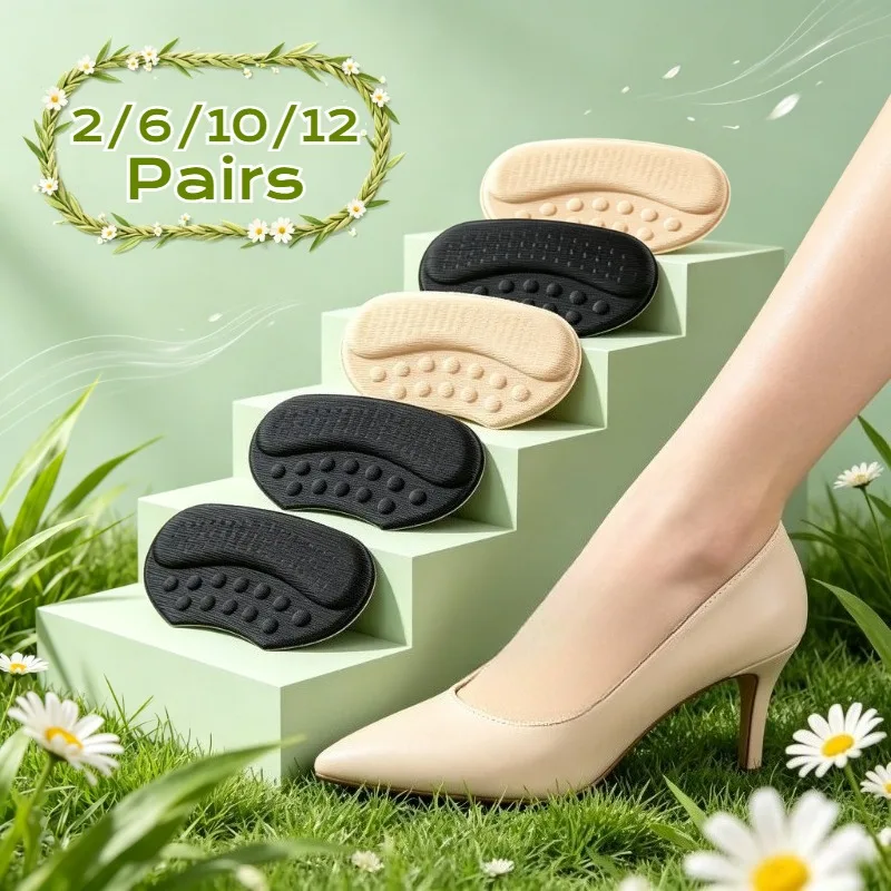 Soft Heel Grips for High Heels Anti-Chafing Cushion Pads Comfortable Shoe Inserts for Heel Pain Relief and Protection