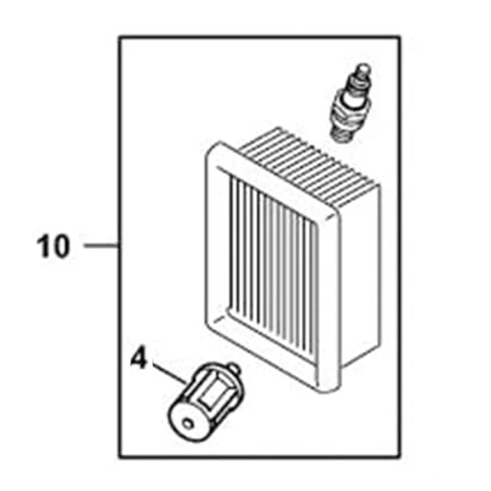 Air Filter Set Air Filter Fuel Filter And Spark Set For BR800 Series Blower 4283-007-4100 Air Filter Spark And Oil Filter Set