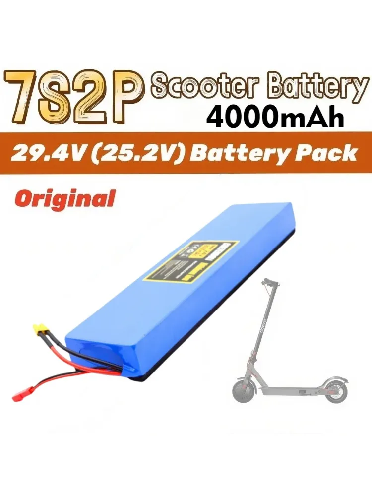 

Original 18650 7S2P Li-ion Battery Pack (25.2V 4000mAh) – Rechargeable, Fits 29.4V Electric Scooter Battery Replacement