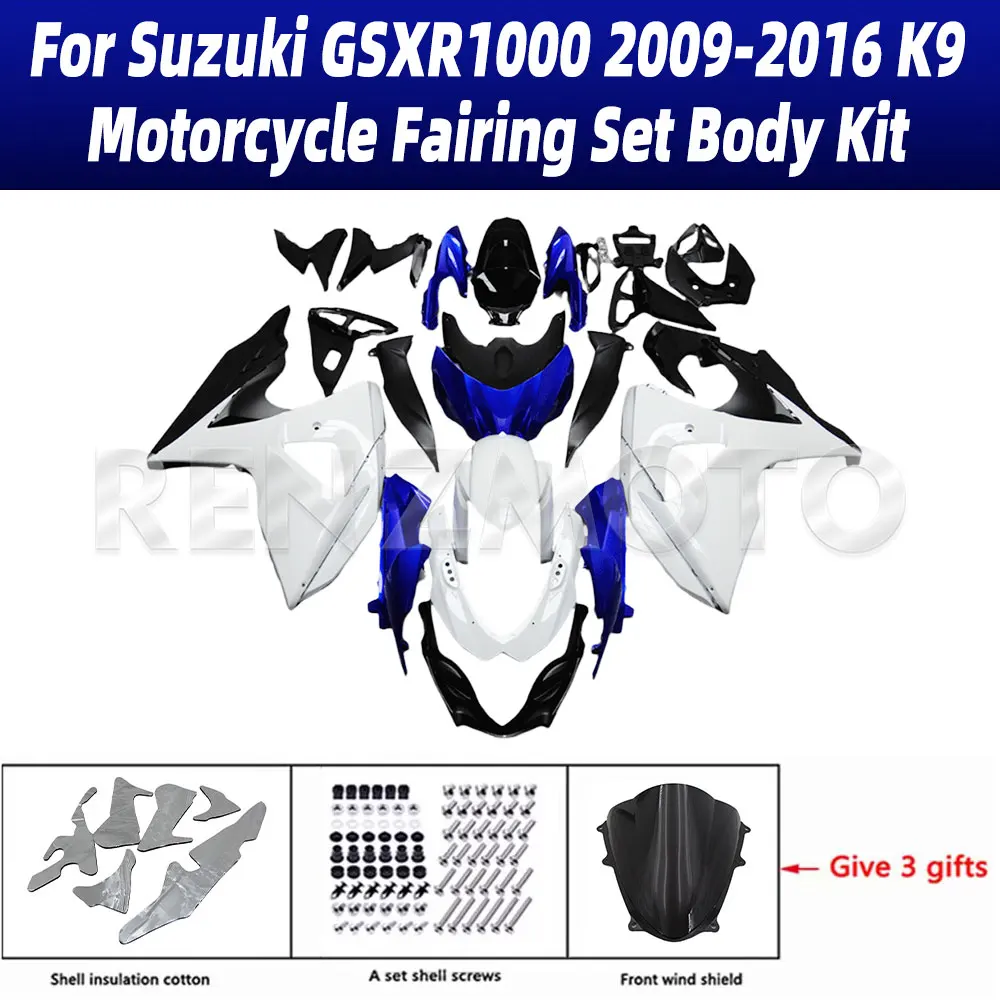 Motorcycle Set For Suzuki GSX-R1000 2009-2016 K9-K16 Body Kit Fairing GSXR-1000 09-16 Plastic Guard Plate Accessories Shell 106a