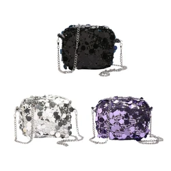 Delicate Sequined Evening Purse Handbag For Women Fashion Shoulder Bag And Crossbody Chain Bags Chain Strap