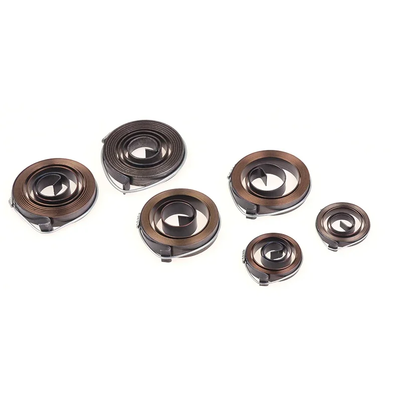 1 قطعة 0.7-1.5 سمك 680-1540 مللي متر طول دوامة سلك مسطح لفائف التواء الربيع قوة ثابتة تمديد الينابيع