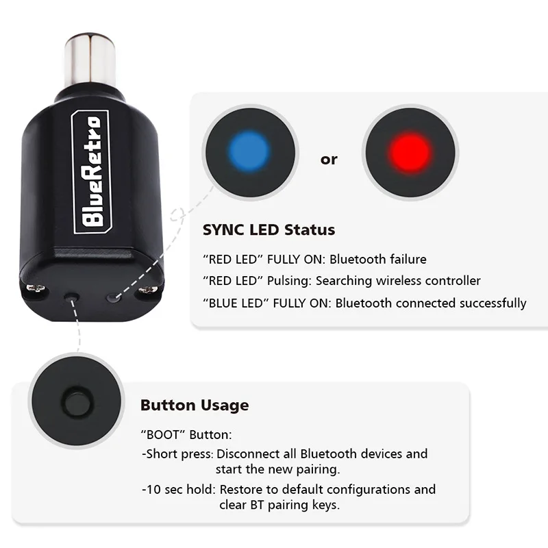 تصميم جديد محول وحدات تحكم لاسلكية BlueRetro لوحدة تحكم NGC GameCube إلى PS3 PS4 PS5 Switch Pro Gamesir T4 Pro
