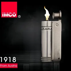 IMCO Lighter 6600 Retro Stainless Steel Austrian Gasoline Grinding Wheel Lighter Kerosene Lighters Smoking Gadgets Droppshipping