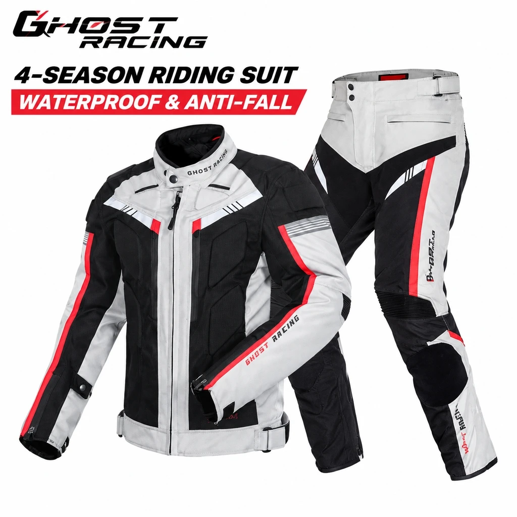طقم سترة وبنطلون لركوب الدراجا - مراجعة Motorcycle Jacket Thermal Liner وسعره