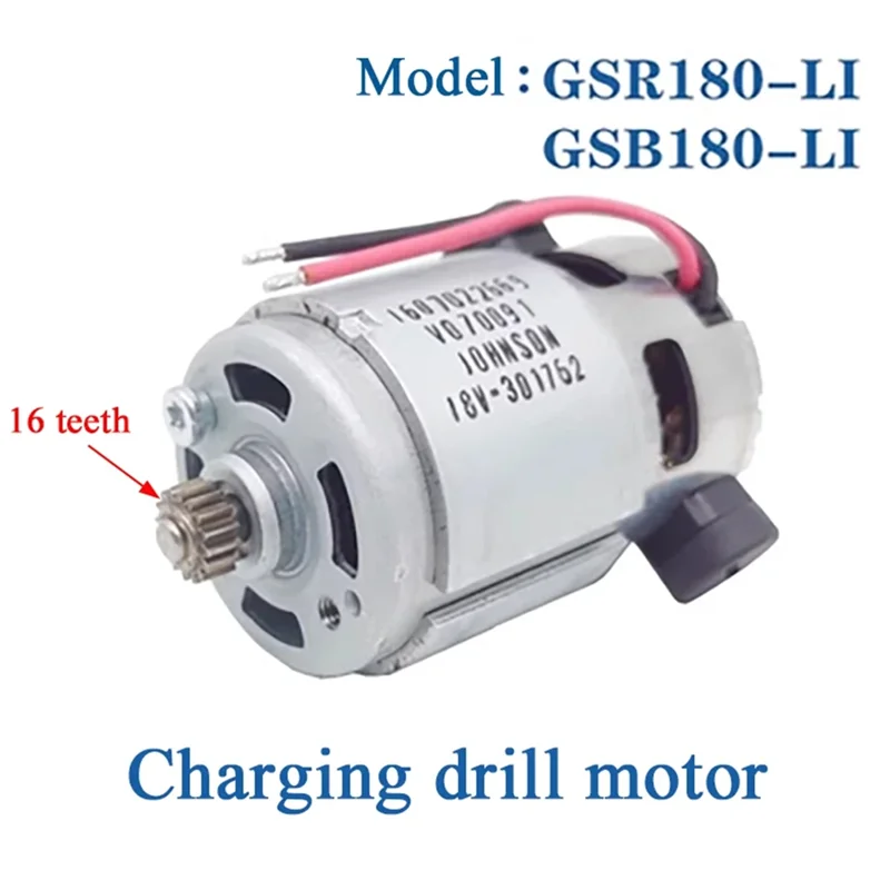 BAAG-Per GSR180-Li GSB180-Li 18V Parti di ricambio per elettroutensili-Ricarica elettrica Trapano Cacciavite Motore DC Accessorio di ricambio