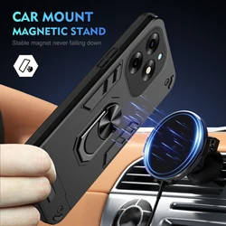 Kickstand Cover for ITEL S23 Plus S24 RS4 Case Ring Holder TPU +PC Hard Protective Back Funda Shockproof Phone Capa